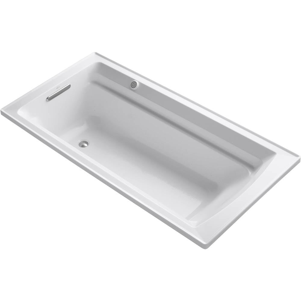 Kohler - Archer 72'' x 36'' drop-in Heated BubbleMassageE air bath - White