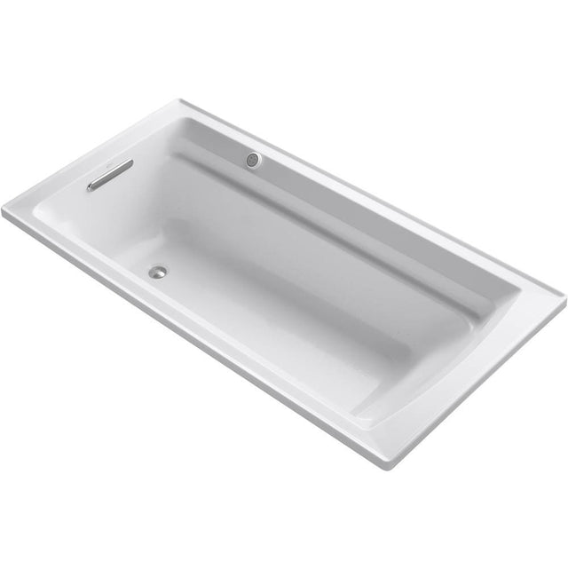 Kohler - Archer 72'' x 36'' drop-in Heated BubbleMassageE air bath - White