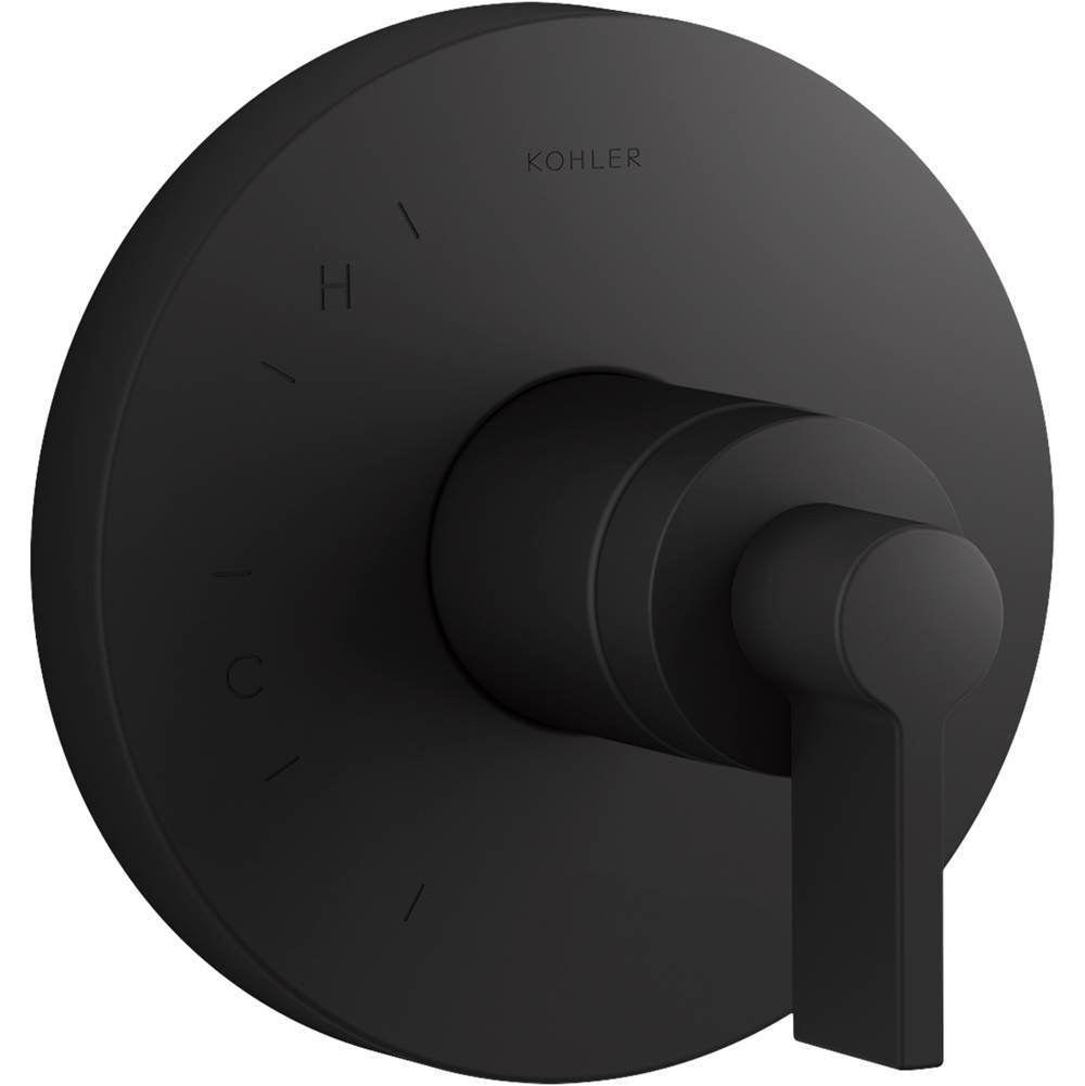 Kohler - Components Rite-Temp valve trim with Lever handle - Matte Black