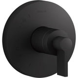 Kohler - Components Rite-Temp valve trim with Lever handle - Matte Black