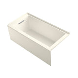 Kohler - Underscore 60'' x 30'' alcove bath, left drain - Biscuit