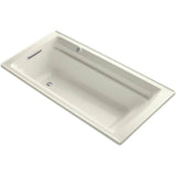 Kohler - Archer 72'' x 36'' drop-in Heated BubbleMassageE air bath - Biscuit