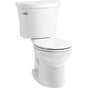 Kohler - KingstonE Two-piece round-front toilet, 1.28 gpf - White