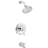 Kohler - Devonshire Rite-Temp bath and shower trim kit, 1.75 gpm, NPT spout - Polished Chrome