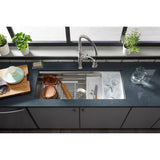 Prolific 44'' undermount single-bowl workstation kitchen sink