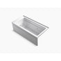 Kohler - Archer 66'' x 32'' alcove whirlpool bath with Bask heated surface, right drain - White