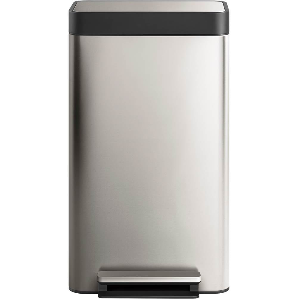 8-gallon loft stainless steel step trash can