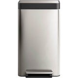 8-gallon loft stainless steel step trash can