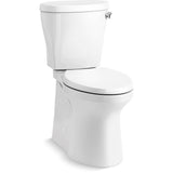 Kohler - Betello Two-piece elongated toilet with skirted trapway, 1.28 gpf - White