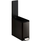 2.5-gallon slim step trash can