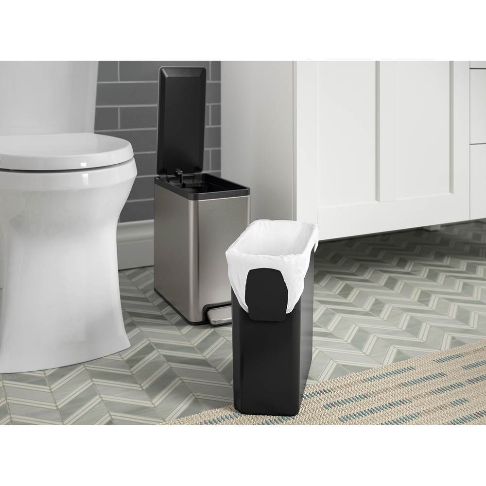 2.5-gallon slim step trash can