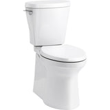 Kohler - Betello ContinuousClean XT two-piece elongated toilet with skirted trapway, 1.28 gpf - White