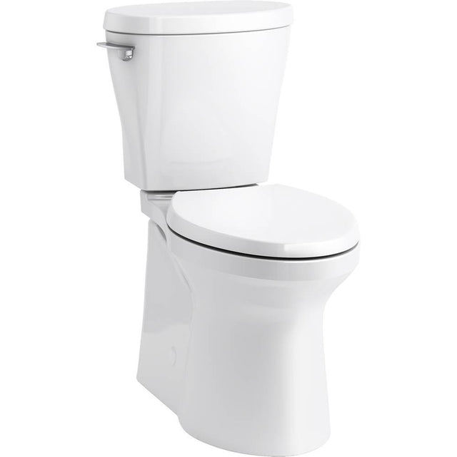 Kohler - Betello ContinuousClean XT two-piece elongated toilet with skirted trapway, 1.28 gpf - White