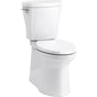 Kohler - Betello ContinuousClean XT two-piece elongated toilet with skirted trapway, 1.28 gpf - White