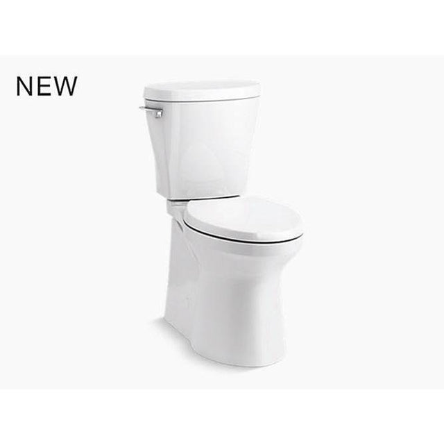 Kohler - Betello Two-piece elongated toilet with skirted trapway, 1.28 gpf - White