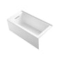 Kohler - Underscore 60'' x 30'' alcove bath with integral apron, integral flange, and left-hand drain - White
