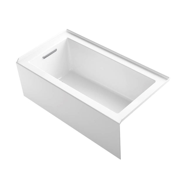 Kohler - Underscore 60'' x 32'' alcove bath with integral apron, integral flange, and left-hand drain - White