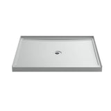 Kohler - Reply 48-in x 42-in Single-Threshold Shower Base with Center Drain, Ice Grey