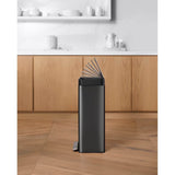 8-gallon loft stainless steel step trash can