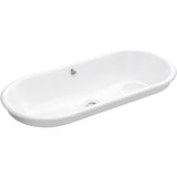 Kohler - Iron Plains 33'' oval drop-in/undermount/vessel bathroom sink with White painted underside - White