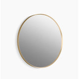 Kohler - Essential 28'' round framed mirror - Moderne Brushed Gold