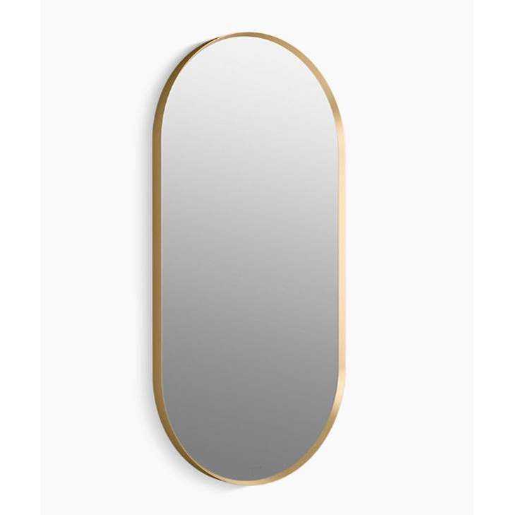 Kohler - Essential 20'' x 40'' capsule framed mirror - Moderne Brushed Gold