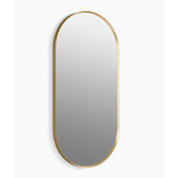 Kohler - Essential 20'' x 40'' capsule framed mirror - Moderne Brushed Gold
