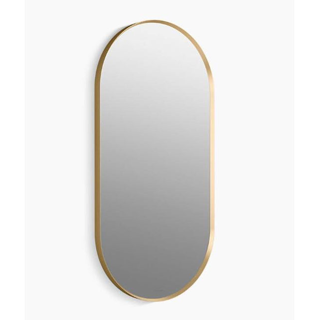 Kohler - Essential 20'' x 40'' capsule framed mirror - Moderne Brushed Gold