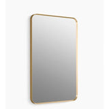 Kohler - Essential 22'' x 34'' rectangular framed mirror - Moderne Brushed Gold