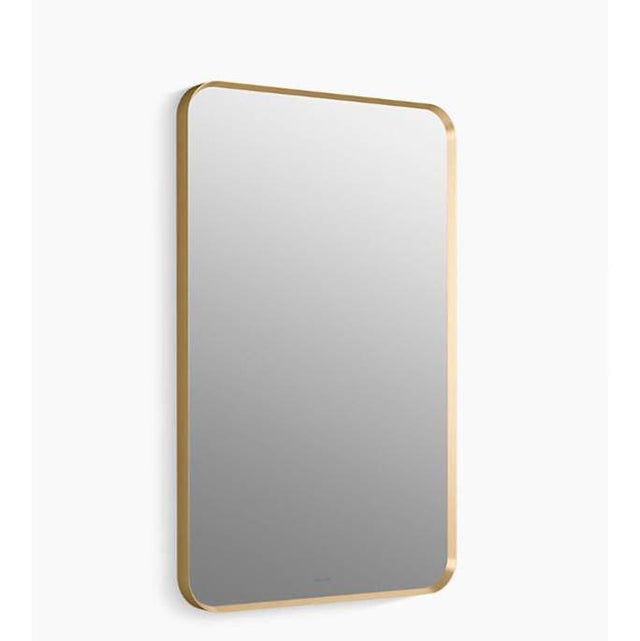 Kohler - Essential 22'' x 34'' rectangular framed mirror - Moderne Brushed Gold