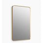 Kohler - Essential 22'' x 34'' rectangular framed mirror - Moderne Brushed Gold