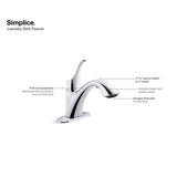 Simplice Pull-out laundry sink faucet with two-function sprayhead
