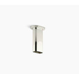 Kohler - Statement 5'' ceiling-mount two-function rainhead arm and flange - Vibrant Polished Nickel