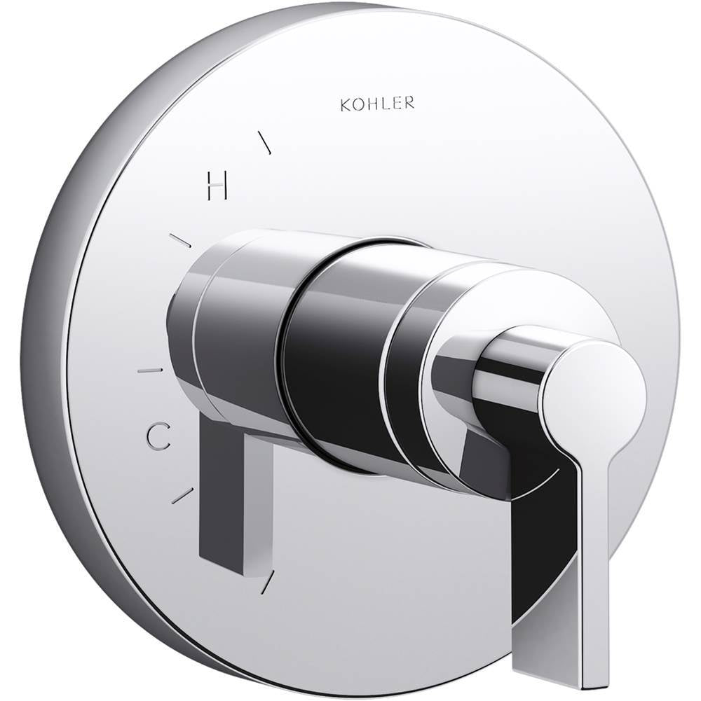 Kohler - Components Rite-Temp valve trim with Lever handle - Polished Chrome