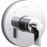 Kohler - Components Rite-Temp valve trim with Lever handle - Polished Chrome
