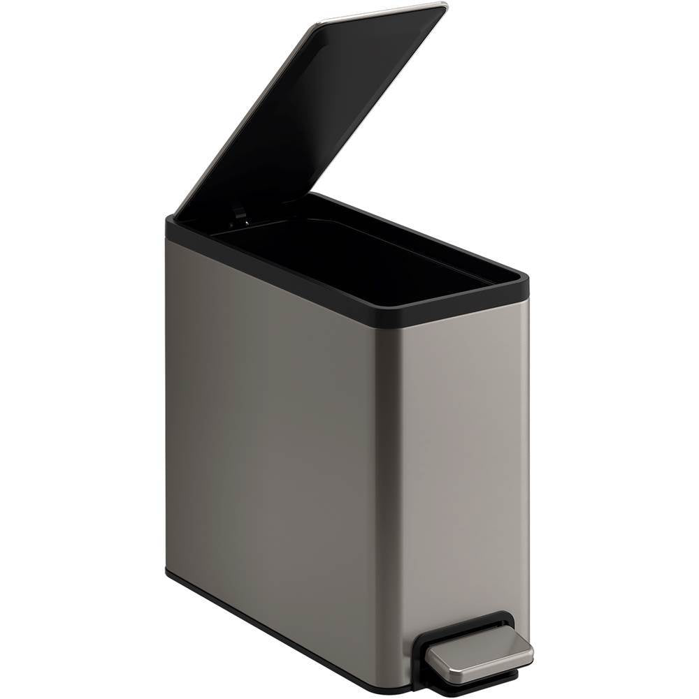 2.5-gallon slim step trash can