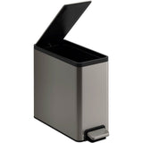 2.5-gallon slim step trash can