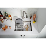 Prolific 23'' undermount single-bowl workstation kitchen sink