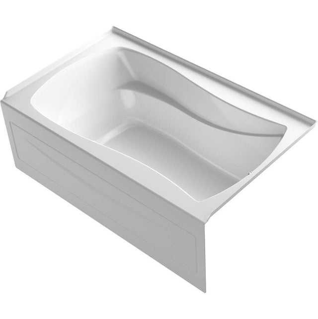 Kohler - Mariposa 60'' x 36'' alcove Heated BubbleMassageE air bath with Bask heated surface, right drain - White
