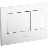 Kohler - Bevel Flush actuator plate for 2''x4'' in-wall tank and carrier system - White