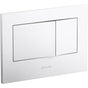 Kohler - Bevel Flush actuator plate for 2''x4'' in-wall tank and carrier system - White