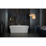 Stargaze 60-1/4'' x 34-1/4'' freestanding bath with fluted shroud