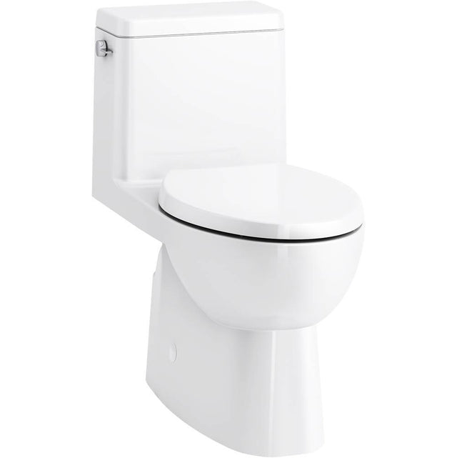 Kohler - Reach One-piece compact elongated toilet with skirted trapway, 1.28 gpf - White