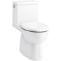 Kohler - Reach One-piece compact elongated toilet with skirted trapway, 1.28 gpf - White