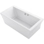 Kohler - Stargaze 72'' x 36'' freestanding Heated BubbleMassageE air bath with Bask heated surface and fluted shroud - White