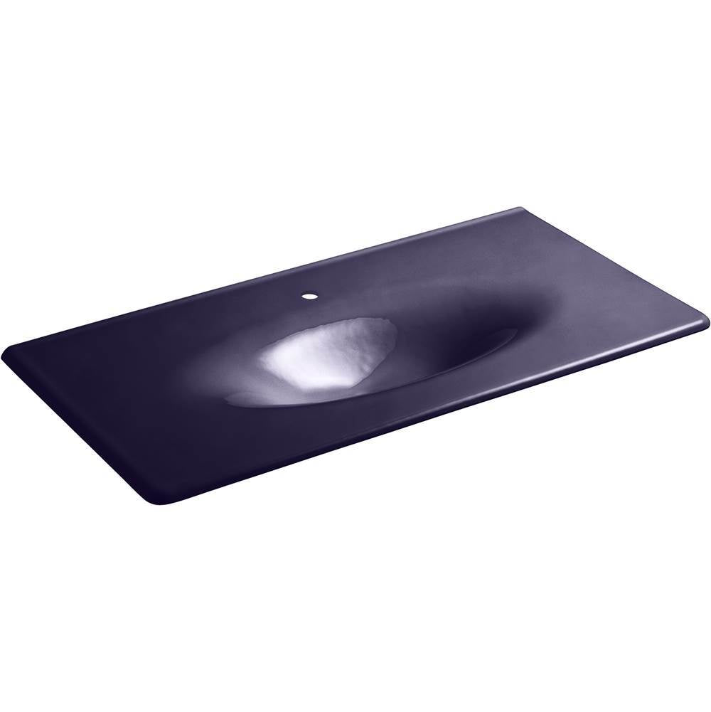 Kohler - Iron/Impressions 43'' Enameled cast iron vanity top with integrated oval sink - Indigo Blue
