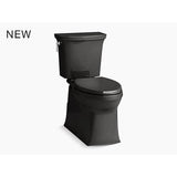 Kohler - Corbelle Two-piece elongated toilet with skirted trapway, 1.28 gpf - Black