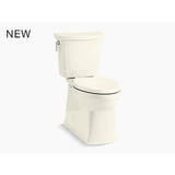 Kohler - Corbelle Two-piece elongated toilet with skirted trapway, 1.28 gpf - Biscuit