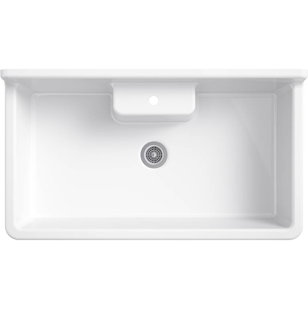 Farmstead 45'' top-/wall-mount single-bowl workstation farmhouse kitchen sink
