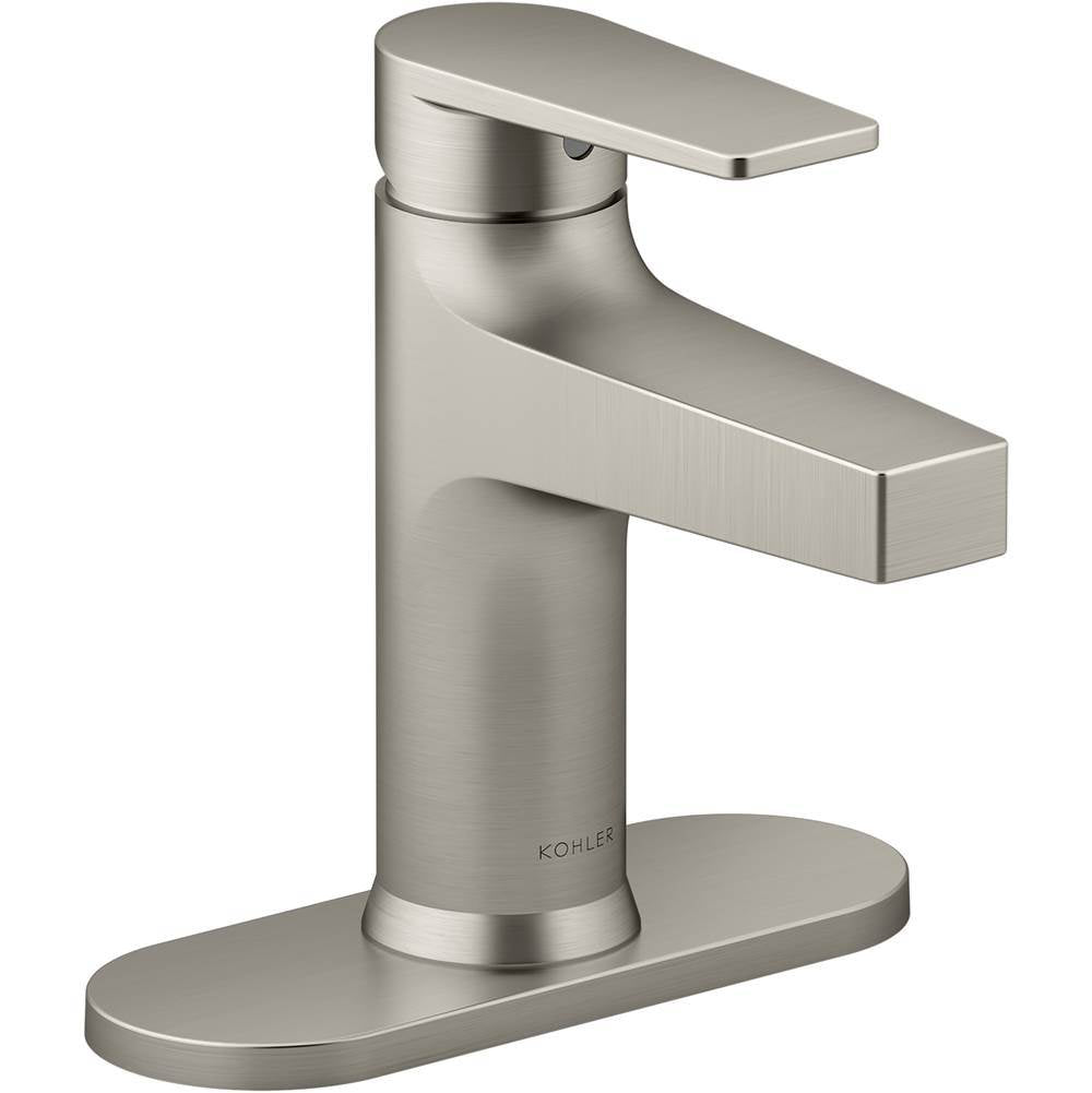 Kohler - Taut Single-handle bathroom sink faucet, 1.2 gpm - Vibrant Brushed Nickel